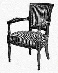 fauteuil-directoire-tissu