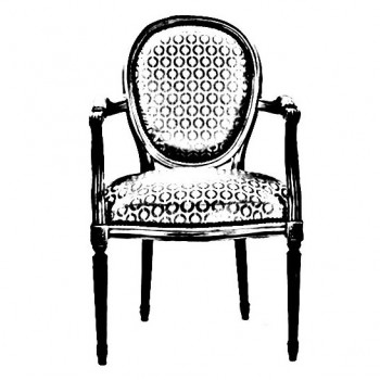 recouverture fauteuil medaillon louis xvi